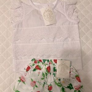 6-12 month Beaufort Bonnet Company Strawberry Set